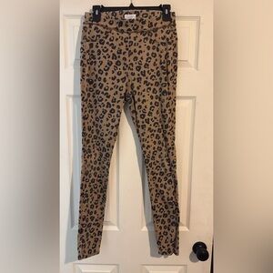 Mud Pie Tan & Black Leopard Print Leggings